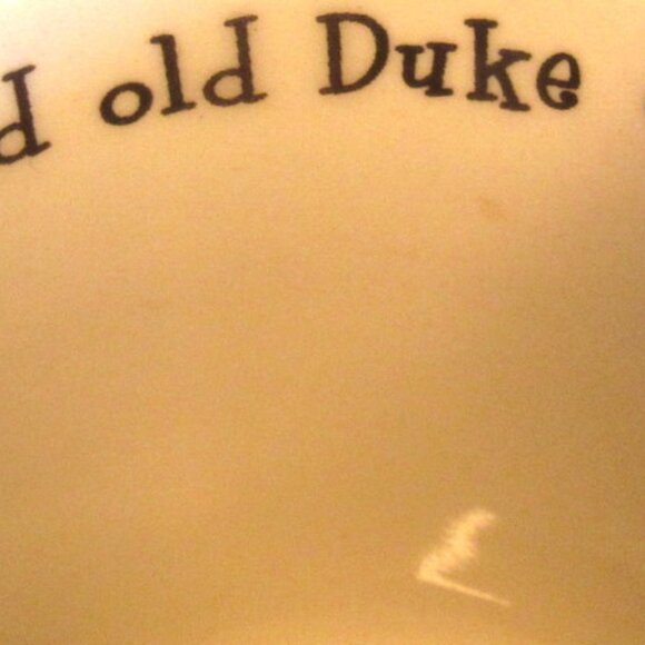 Anderton Pottery The Duke Nursery Rhyme Childs Dish Trio NWOT, Kings Guard B333 - Picture 4 of 11